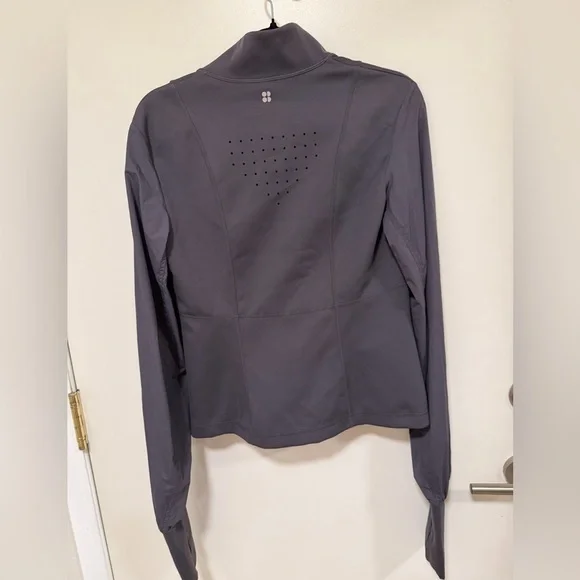 💜Sweaty Betty Purple/Gray Women's Jersey Long Sleeve Top💜STUNNING 💜 - Picture 12 of 16